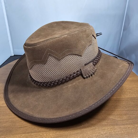 American Hat Makers Other - Sirocco Wide Brim Suede Sun Hat | American Hat Makers | Mocha | NWT | XX-LARGE